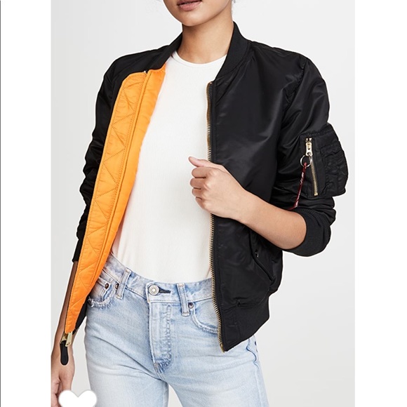 Alpha Industries Jackets & Blazers - 💛Black alpha industries bomber